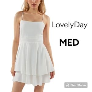 Lovely Day Double Layer Tie Back Dress